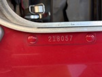 Second Serial Number/VIN Photo