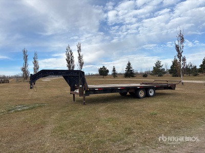 SWS 24 ft T/A Gooseneck Remolque caja abierta