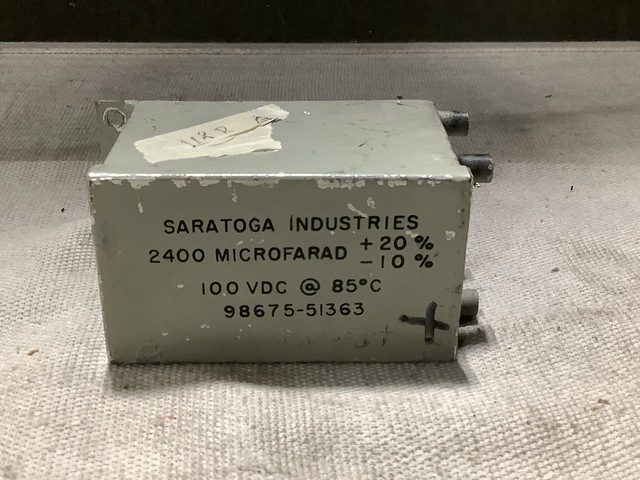 Saratoga Industries 98675-51363 Fixed Electric Capacitor