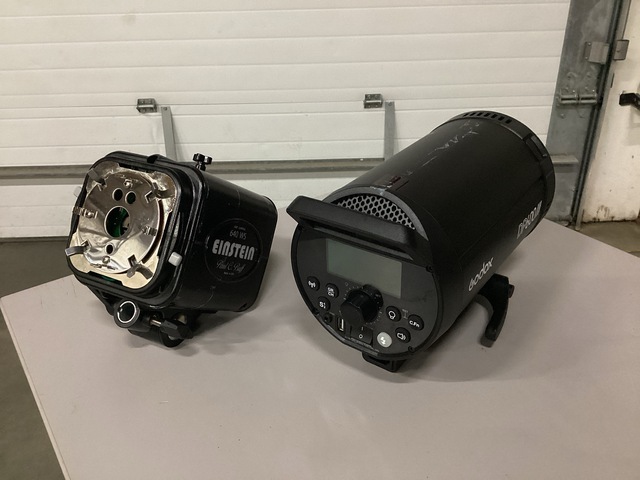 (1) Paul C. Buff White IGBT Control & (1) Godox DP6000iii Flash Head