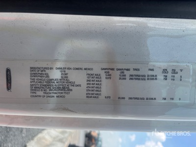 2019 Freightliner Cascadia 126 6x4 Cabeza Tractora Cabina Corta