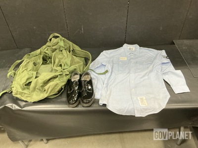 (71) Duffel Bags, (28) Men's Shirts, (10) Pairs of Shoes & Assorted Items