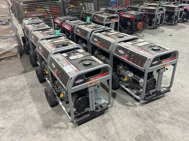 Quantity of (10) Briggs 7.5 kW Portable Generator Set