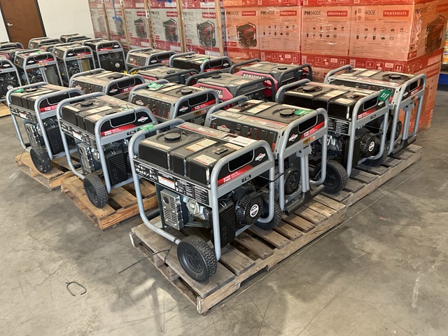 Quantity of (13) Powermate 8.1 kW Portable Generator Set