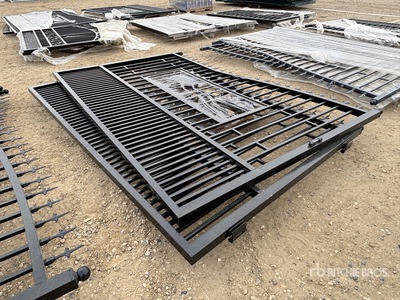 Quantity of (2) 18 ft x 7 ft Bi-Parting Driveway Gate (Unused)