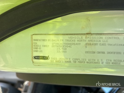 2016 Freightliner M2 106 4x2 Rollback Truck