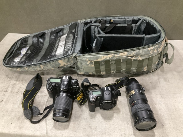 Nikon Cameras w/Backpack Nikon Cameras w/Backpack