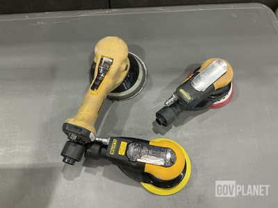 (7) Assorted Air-Powered Orbital Sanders