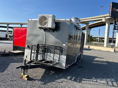 2024 True Blue CH85X16BBQ-TA37H is 16 ft T/A Food Concession Trailer