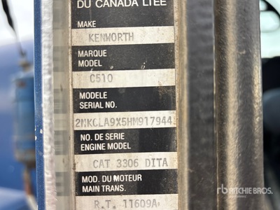 1987 Kenworth C510 6x4 Camión Caja Abierta