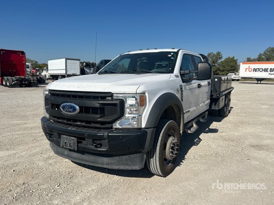 2021 Ford F-550 4x4 Crew Cab Flatbed Truck