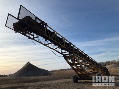 BMC 30 in x 80 ft Portable Radial Stacking Conveyor