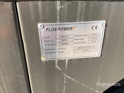 2025 Plus Power HQ15-10 Mini Backhoe Loader (Unused)