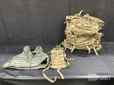 (29) Load Carriers, (3) Field Packs, (85) Hydration Carriers & Assorted Items