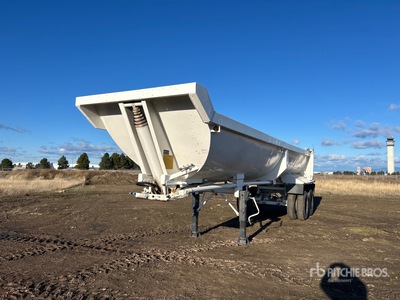 1989 Fruehauf DRXX-M2-32 32 ft T/A Frameless End Dump Trailer