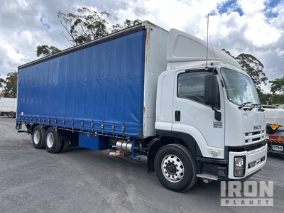 2012 Isuzu FVL 1400 6x2 Curtain Side Truck