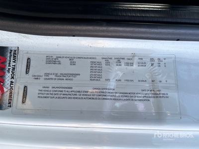 2022 Freightliner Cascadia 126 6x4 Cabeza Tractora Cabina Dormitorio