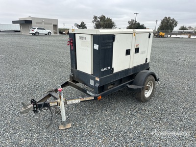2014 Atlas Copco QAS25 20 kW Skid-Mounted Generator Set