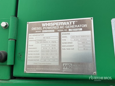2016 Multiquip DCA150SSJU4F 120 kW Mobile 発電機セット (250-749 kw/310-950 kva)
