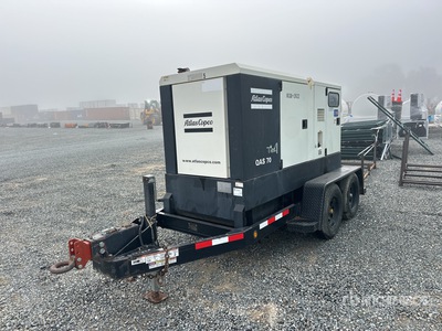 2016 Atlas Copco QAS70 56 kW Mobile Generator set