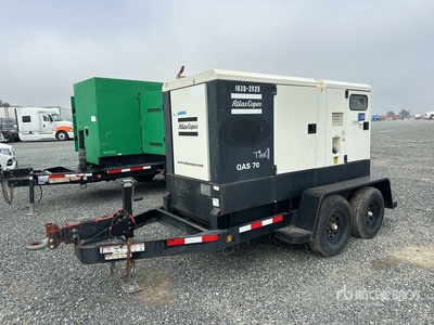 2014 Atlas Copco QAS70 56 kW Mobile Generator