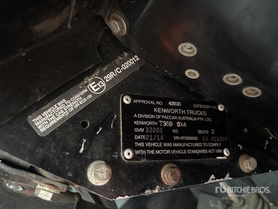 2014 Kenworth T359 20000 L 10x4 Camion cisterna de agua