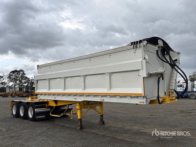 2011 Graham Lusty 6.6 m Tri/A B-Double Lead zijkiep aanhangwagen