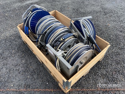 Quantity of (4) Lukas Hydraulic Hose Reel Articoli da ferramenta e di consumo