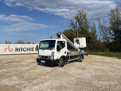 2014 Multitel 145 ALU 12 m on 2014 Nissan Cabstar 35.12 Camion Nacelle auto hoogwerker
