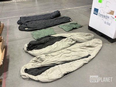 (8) Outer Sleeping Bags, (41) Barracks Bags, (9) Sleeping Bags & Assorted Items