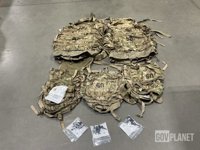 (2) Large Field Pack Sets, (18) Assault Packs & Assorted Items