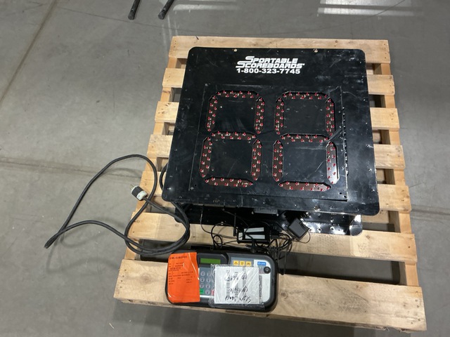 (1) LCD Keyboard Controller & (1) Sportable 2200LED04 Scoreboard