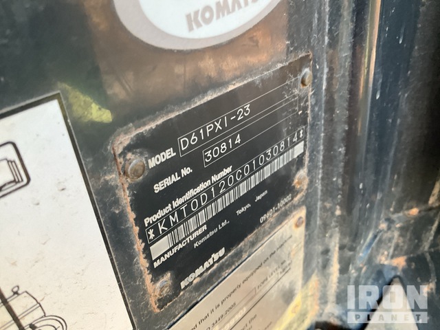 TOPADOR FRONTAL 2014 KOMATSU D61PXI23