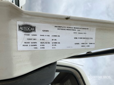 2017 Autocar ACMD Sweeper Truck