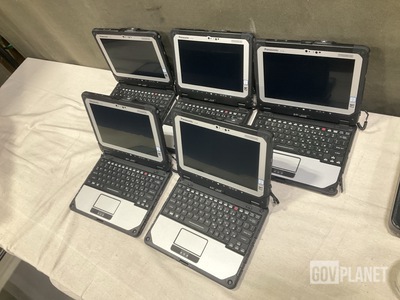 (5) New/Unused Panasonic CF-20 Toughbook Laptops