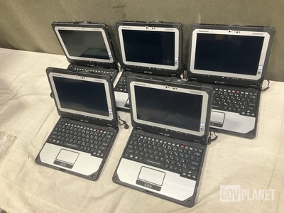 (5) New/Unused Panasonic CF-20 Toughbook Laptops