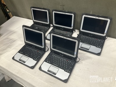 (5) New/Unused Panasonic CF-20 Toughbook Laptops