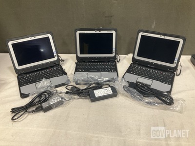 (3) New/Unused Panasonic CF-20 Toughbook Laptops