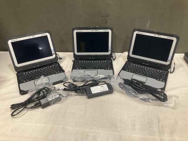 (3) New/Unused Panasonic CF-20 Toughbook Laptops