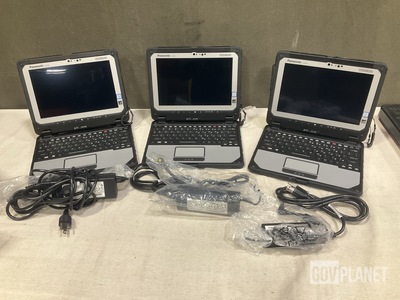 (3) New/Unused Panasonic CF-20 Toughbook Laptops
