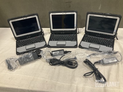 (3) New/Unused Panasonic CF-20 Toughbook Laptops