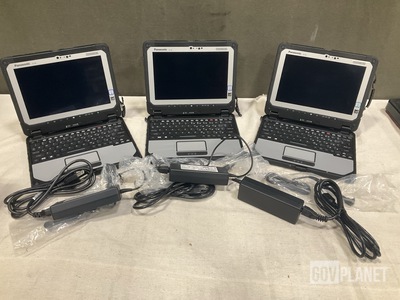 (3) New/Unused Panasonic CF-20 Toughbook Laptops