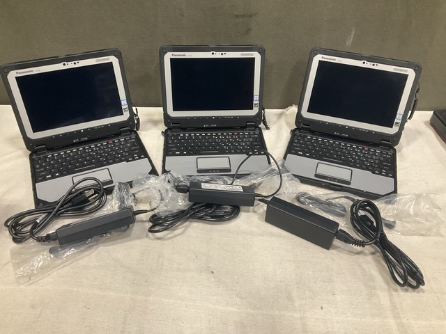 (3) New/Unused Panasonic CF-20 Toughbook Laptops