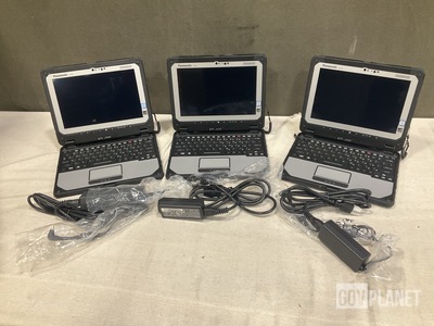 (3) New/Unused Panasonic CF-20 Toughbook Laptops