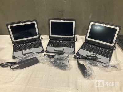 (3) New/Unused Panasonic CF-20 Toughbook Laptops