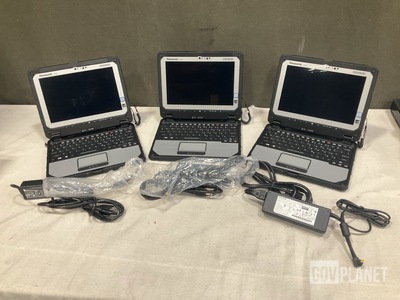 (3) New/Unused Panasonic CF-20 Toughbook Laptops