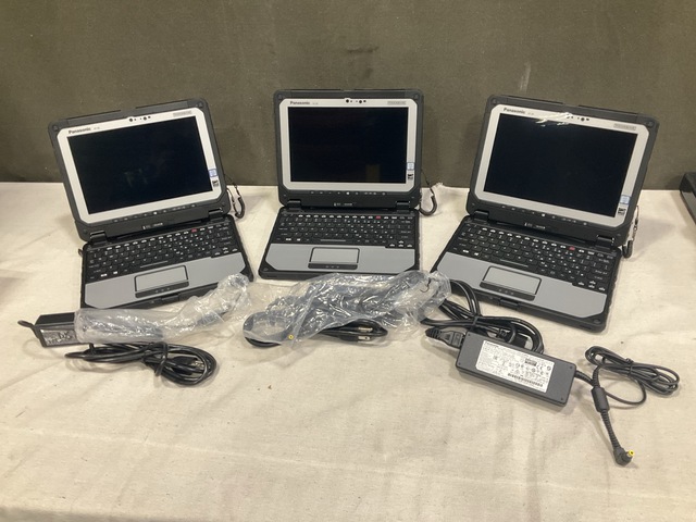 (3) New/Unused Panasonic CF-20 Toughbook Laptops