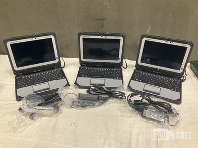 (3) New/Unused Panasonic CF-20 Toughbook Laptops