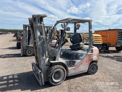 2019 Toyota 8FGU25 4500 lb رافعة شوكية