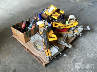 (24) Battery Chargers, (1) Power Drill, (5) Power Grinders & (1) Power Saw